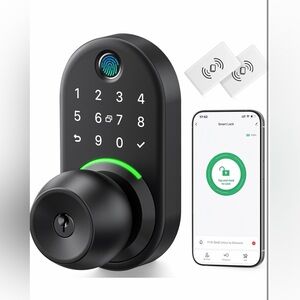 Smart Black Electronic Door Lock
